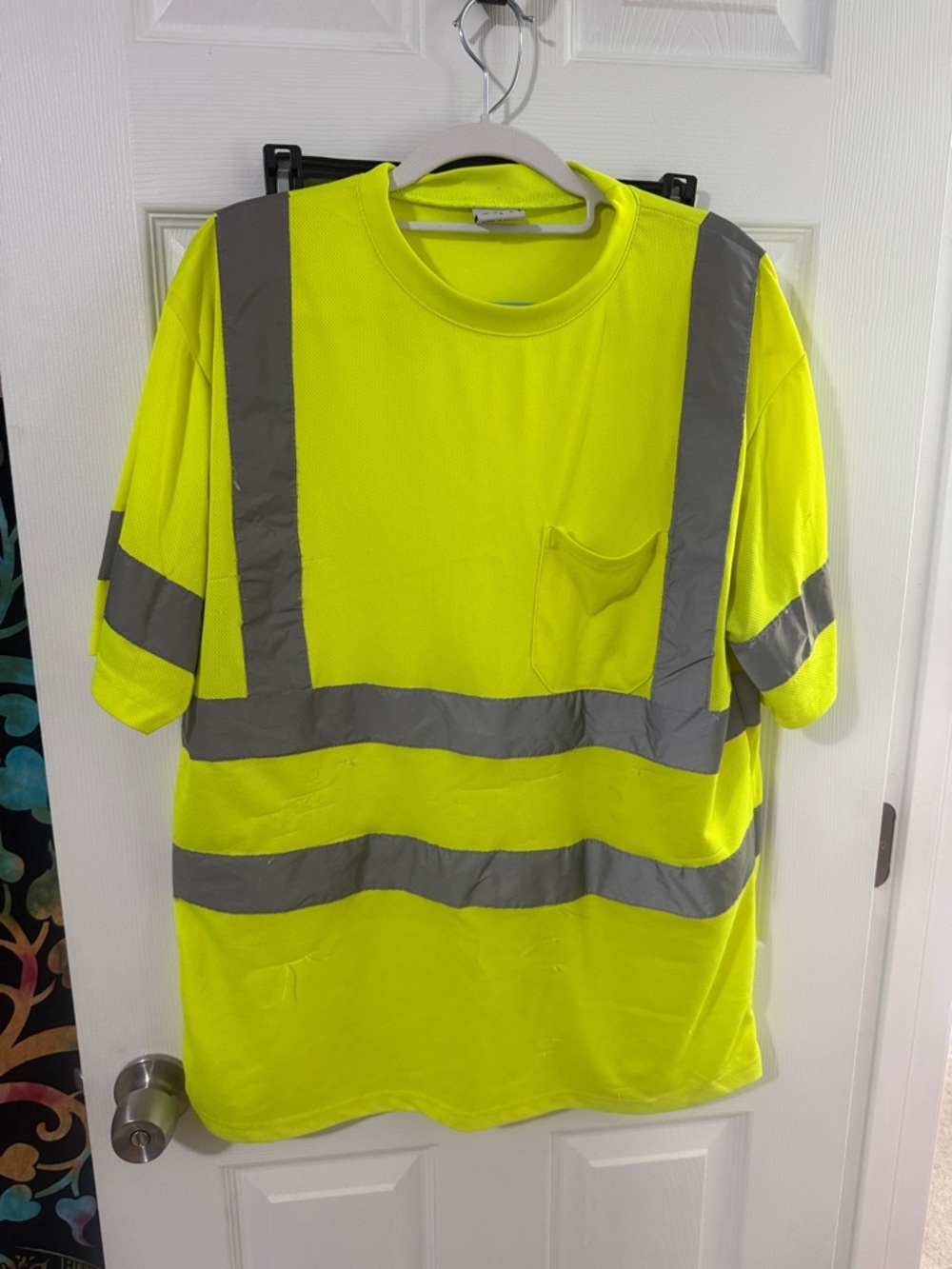 2-High-Visibility Short Sleeve Safety Tee - Yellow